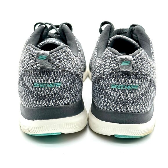 SKECHERS Duallite Foam Lite Weight Women's Sneakers Grey Size 10 - Picture 4 of 10